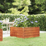 vidaXL Plantenbak verhoogd 100x100x77 cm cortenstaal roestig