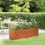 vidaXL Plantenbak verhoogd 100x100x77 cm cortenstaal roestig