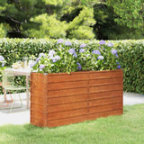 vidaXL Plantenbak verhoogd 100x100x77 cm cortenstaal roestig