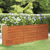 vidaXL Plantenbak verhoogd 100x100x77 cm cortenstaal roestig