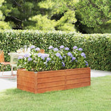 vidaXL Plantenbak verhoogd 100x100x77 cm cortenstaal roestig