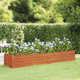 vidaXL Plantenbak verhoogd 100x100x77 cm cortenstaal roestig