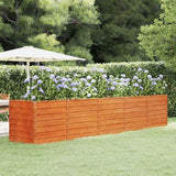 vidaXL Plantenbak verhoogd 100x100x77 cm cortenstaal roestig