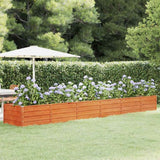 vidaXL Plantenbak verhoogd 100x100x77 cm cortenstaal roestig