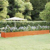 vidaXL Plantenbak verhoogd 100x100x77 cm cortenstaal roestig