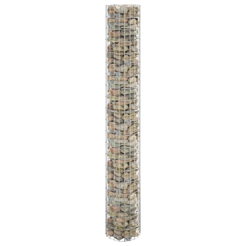 vidaXL Gabion post round Ø30x50 cm galvanized steel