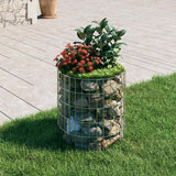 vidaXL Gabion post round Ø30x50 cm galvanized steel