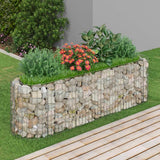 vidaXL Gabion plantenbak verhoogd 120x50x50 cm gegalvaniseerd ijzer
