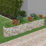 vidaXL Gabion plantenbak verhoogd 120x50x50 cm gegalvaniseerd ijzer