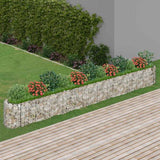 vidaXL Gabion plantenbak verhoogd 120x50x50 cm gegalvaniseerd ijzer