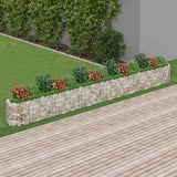 vidaXL Gabion plantenbak verhoogd 120x50x50 cm gegalvaniseerd ijzer