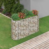 vidaXL Gabion plantenbak verhoogd 120x50x50 cm gegalvaniseerd ijzer