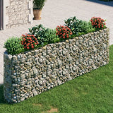 vidaXL Gabion plantenbak verhoogd 120x50x50 cm gegalvaniseerd ijzer