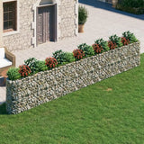 vidaXL Gabion plantenbak verhoogd 120x50x50 cm gegalvaniseerd ijzer