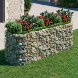 vidaXL Gabion plantenbak verhoogd 120x50x50 cm gegalvaniseerd ijzer