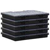 vidaXL Assortimentsdozen 5 st 34,5x25x5 cm polypropeen