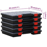 vidaXL Assortimentsdozen 5 st 34,5x25x5 cm polypropeen