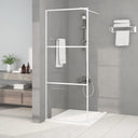 vidaXL Walk-in Shower Screen 80x195 cm ESG Glass Transparent and Black