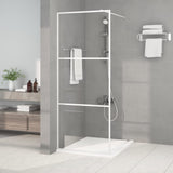 vidaXL Walk-in Shower Screen 80x195 cm ESG Glass Transparent and Black
