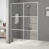 vidaXL Walk-in Shower Screen 80x195 cm ESG Glass Transparent and Black