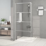 vidaXL Walk-in Shower Screen 80x195 cm ESG Safety Glass Transparent and Black