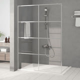 vidaXL Walk-in Shower Screen 80x195 cm ESG Safety Glass Transparent and Black