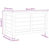 vidaXL Kussenbox 50x50x56 cm massief vurenhout