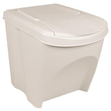 vidaXL Stackable Trash Cans 3 pcs 75 L Polypropylene Grey