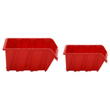 vidaXL 30-piece Sorting System Set 77x39 cm Polypropylene Red and Black