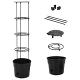 vidaXL Tomato Growing Pot ø29.5x115 cm Polypropylene Anthracite