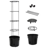 vidaXL Tomato Growing Pot ø29.5x115 cm Polypropylene Anthracite