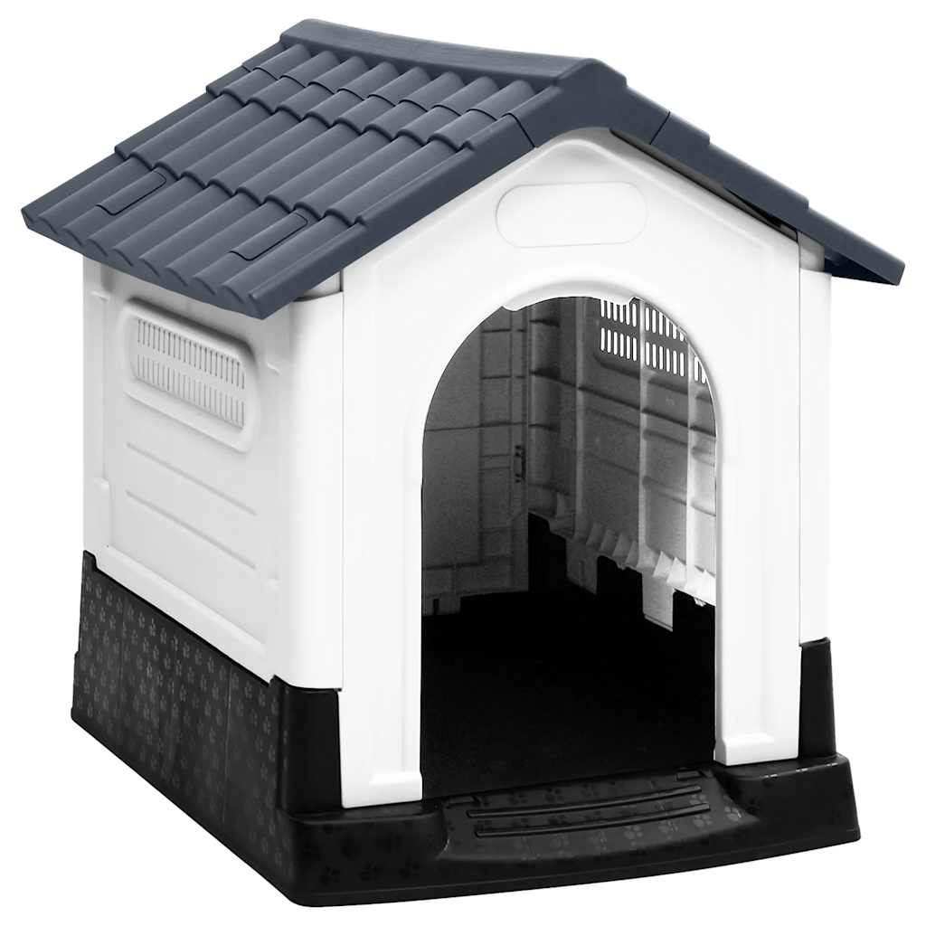 vidaXL Dog Kennel 57x68x66 cm polypropylene blue