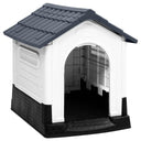 vidaXL Hondenhok 57x68x66 cm polypropeen blauw