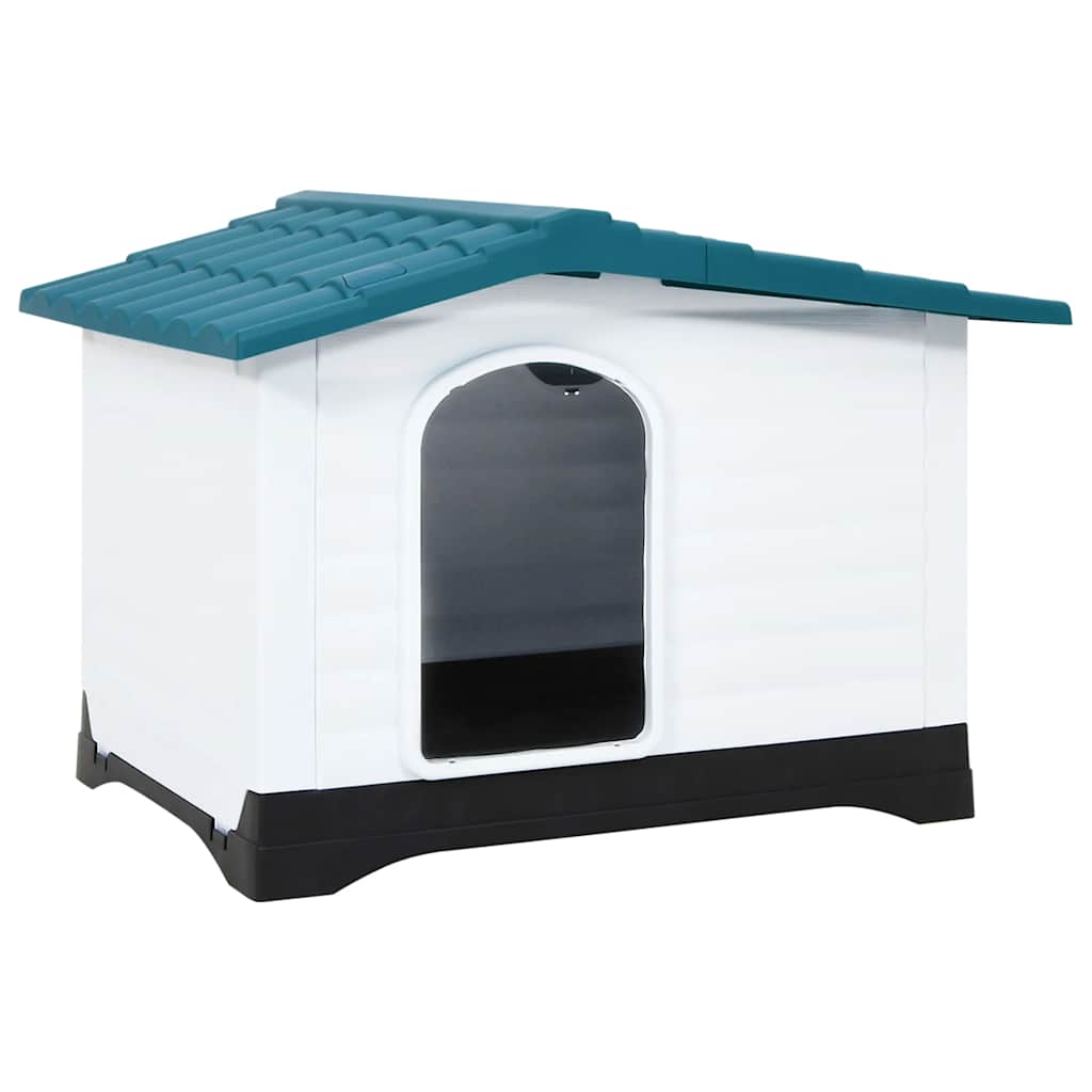 vidaXL Dog Kennel 90.5x68x66 cm polypropylene blue