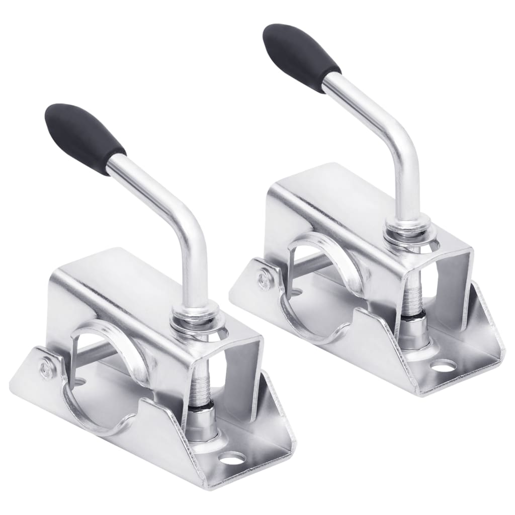 vidaXL Jockey Wheel Clamp 13.5x6.5x14 cm galvanized steel