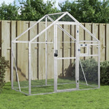vidaXL Aviary 179x100x185 cm aluminium silver