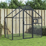 vidaXL Aviary 179x100x185 cm aluminium silver