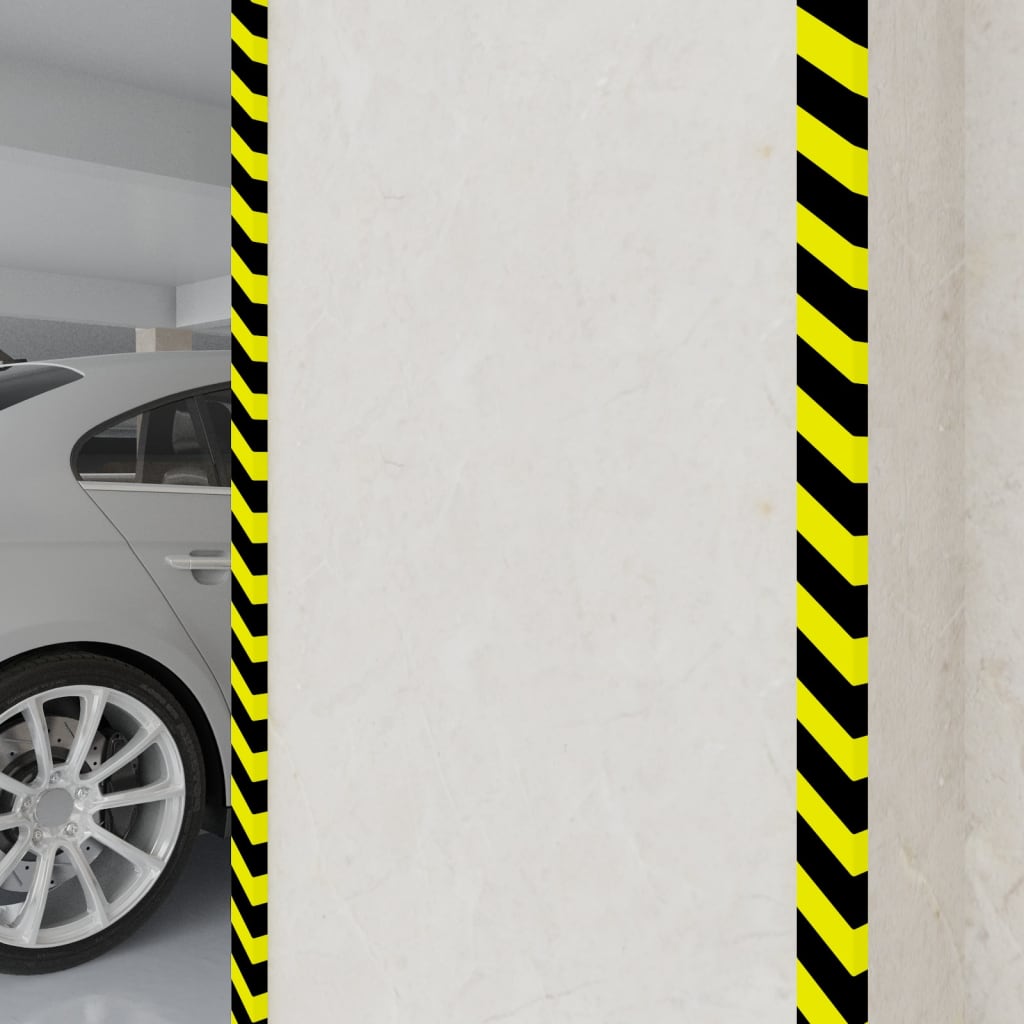 vidaXL Corner Protector 4x3x100 cm PU Yellow and Black