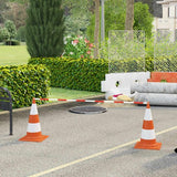vidaXL Collapsible Pylon Poles 116-197 cm Plastic 2 pcs