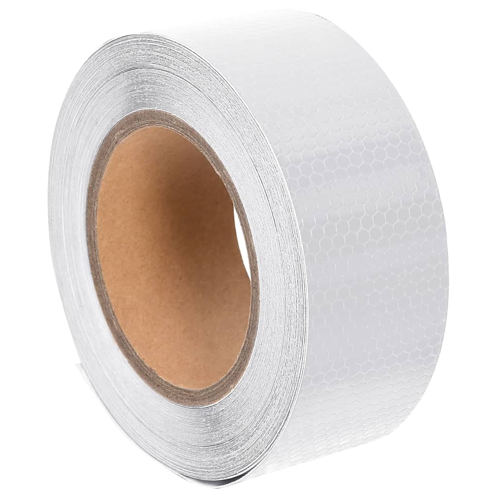 vidaXL Reflective Tape 2.5 cm x 20 m PVC White