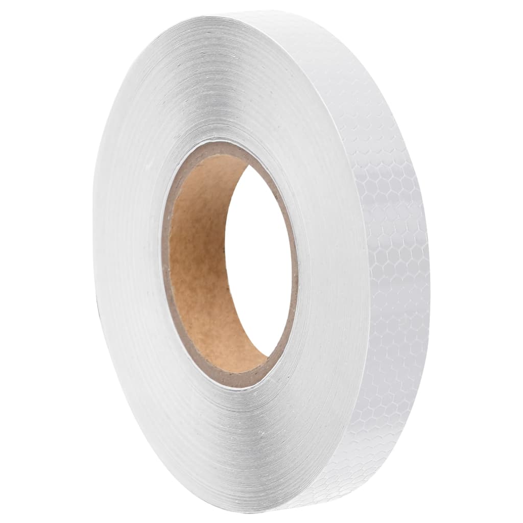 vidaXL Reflective Tape 2.5 cm x 20 m PVC White