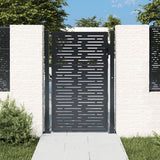 vidaXL Poort 100x75 cm met vierkantontwerp staal antracietkleurig