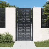 vidaXL Poort 100x75 cm met vierkantontwerp staal antracietkleurig