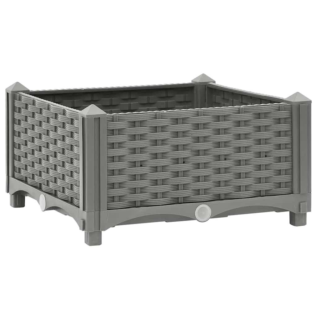 vidaXL Plantenbak verhoogd 40x40x23 cm polypropeen