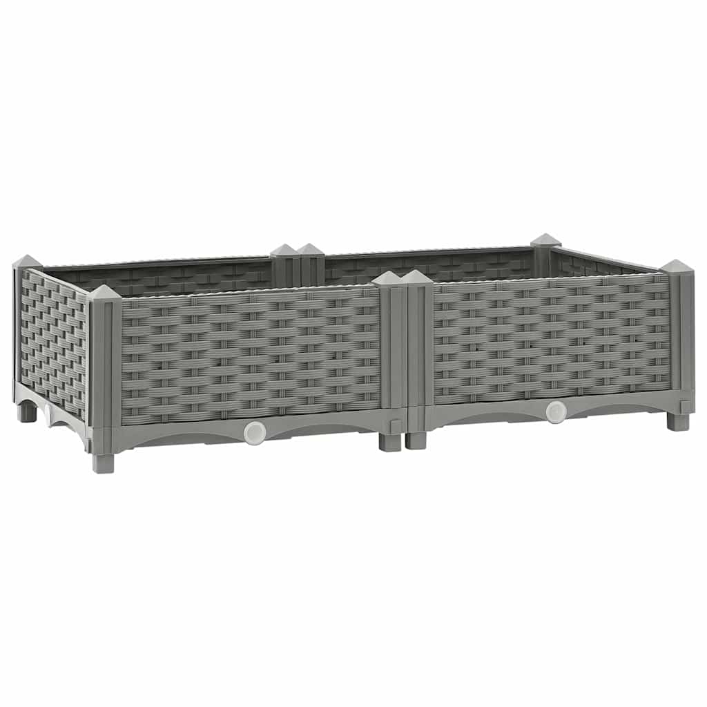 vidaXL Plantenbak verhoogd 40x40x23 cm polypropeen