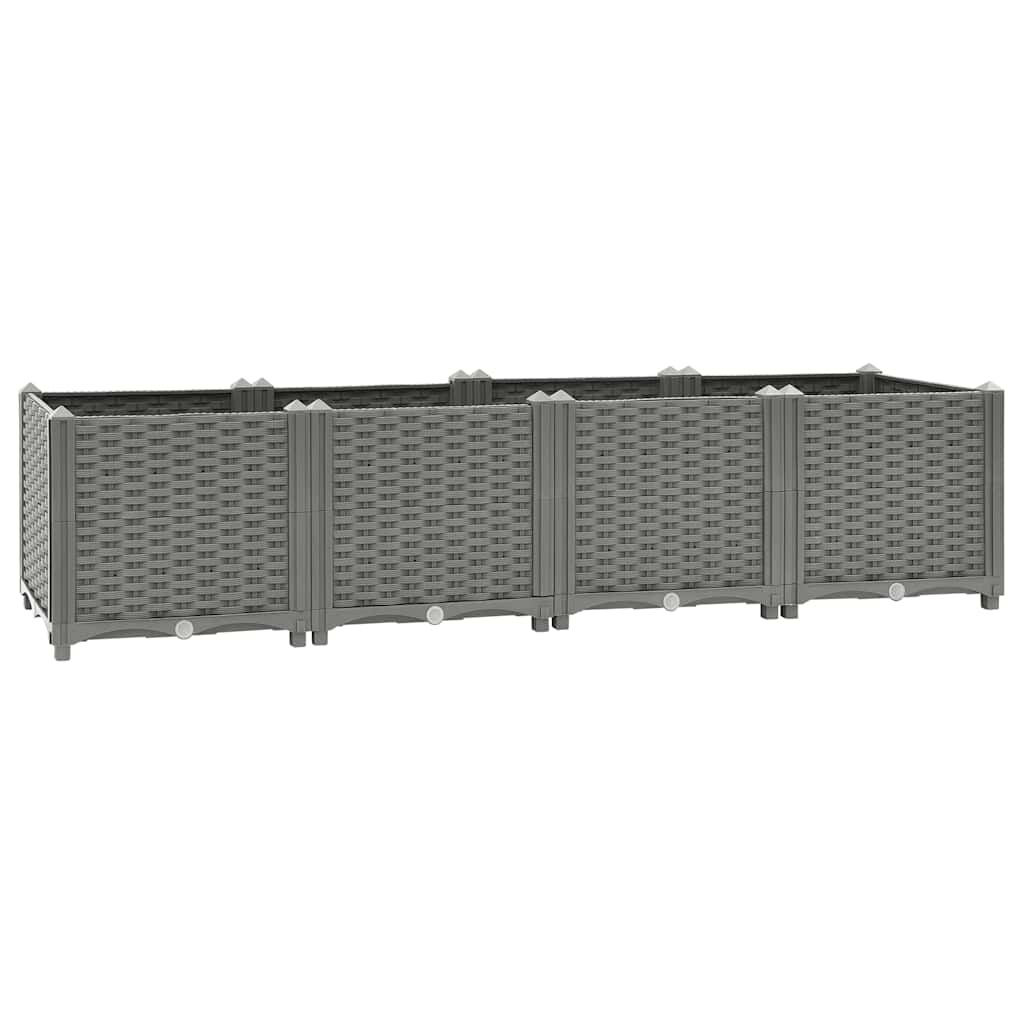 vidaXL Plantenbak verhoogd 40x40x23 cm polypropeen