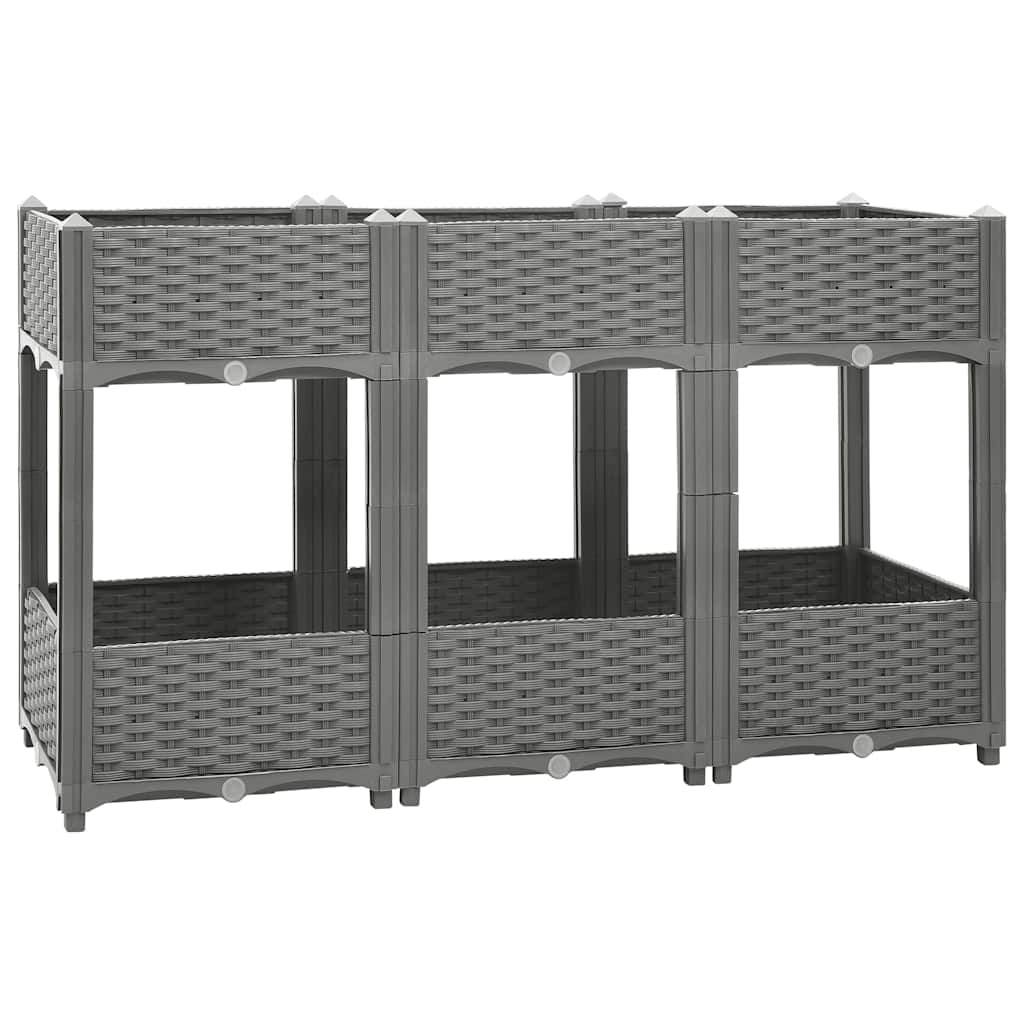 vidaXL Plantenbak verhoogd 40x40x23 cm polypropeen