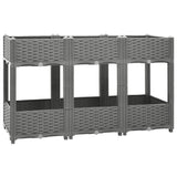 vidaXL Plantenbak verhoogd 40x40x23 cm polypropeen