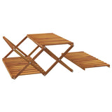 vidaXL Schappenkast inklapbaar 3-laags 70x31x63 cm acaciahout bruin