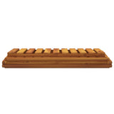 vidaXL Schappenkast inklapbaar 3-laags 70x31x63 cm acaciahout bruin